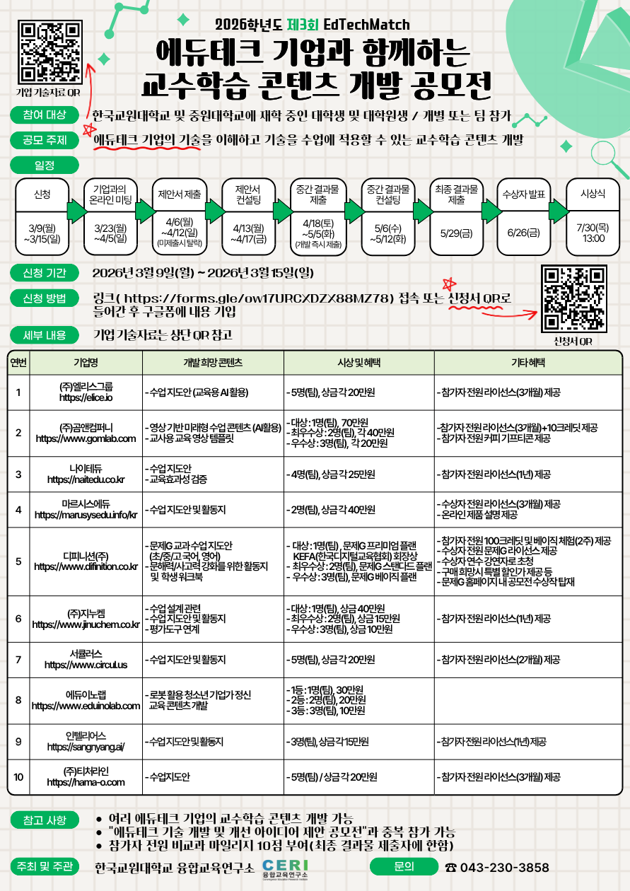 제3회 EdTechMatch 교수학습 콘텐츠 개발 공모전 등록사진 0번째 이미지 - 자세한 사항은 하단 글 내용 참조