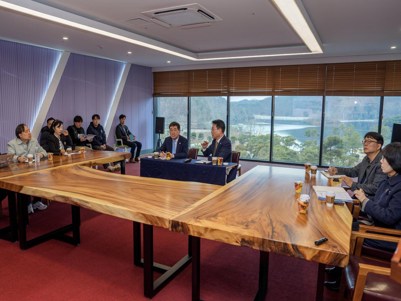 [20250306] 한국교원대학교 차우규 총장, 증평군수 접견 및 벨포레 방문 관련 썸네일 이미지